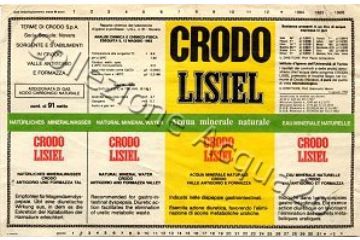 Etichetta CRODO LISIEL anno 1982
